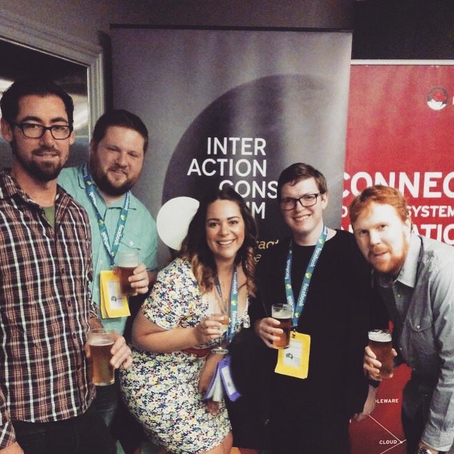 IC Staff having a drink at PyCon