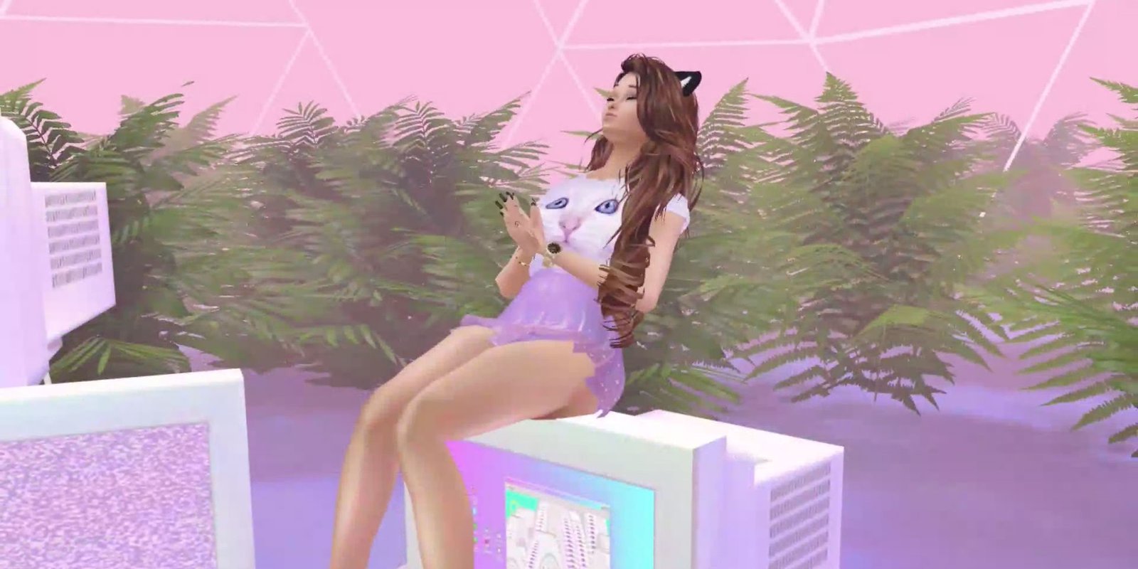 Screenshot of an IMVU virtual character