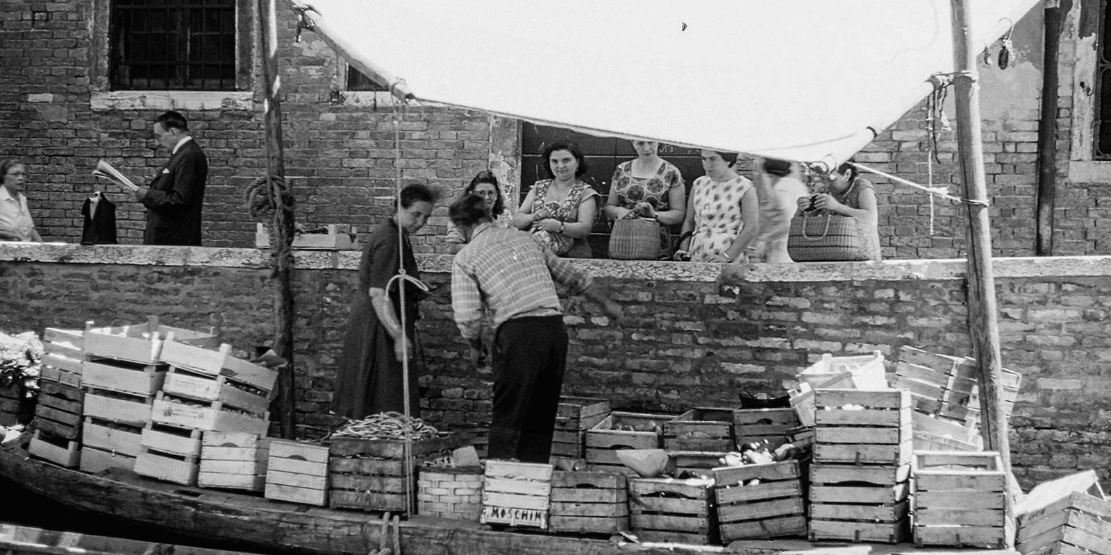 Vegetable market stall in Italy