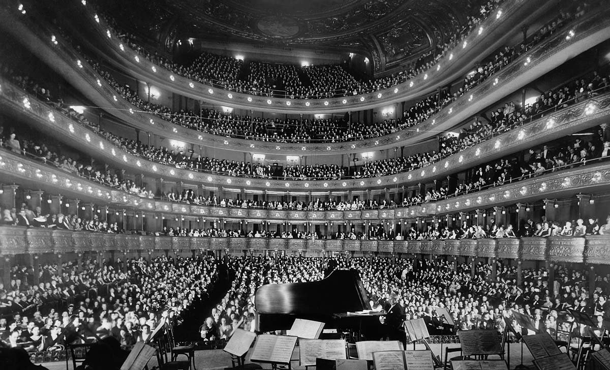 Interior photo of the Met Opera